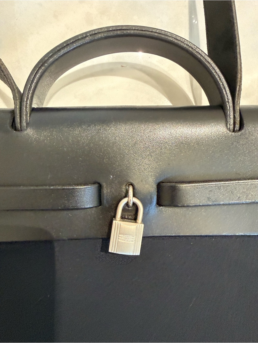 Flash sale before consignment:  vintage Hermès Herbag GM from 1999 - Picture 10 of 16